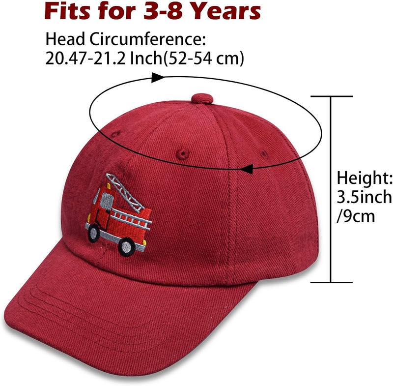 EDCYF Kids Boys Girls Embroidered Baseball Caps Baby Sun hat Toddler Dinosaur Trucker Hats Summer Hats（3-8years - Image 2